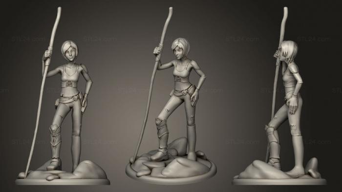 Figurines of girls (Sintel, STKGL_1514) 3D models for cnc